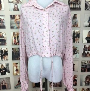 Brandy Melville Lenny Blouse Top